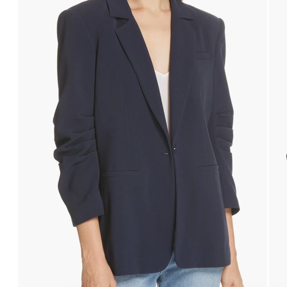 Cinq a Sept Khloe ruched sleeve blazer - Picture 2 of 5